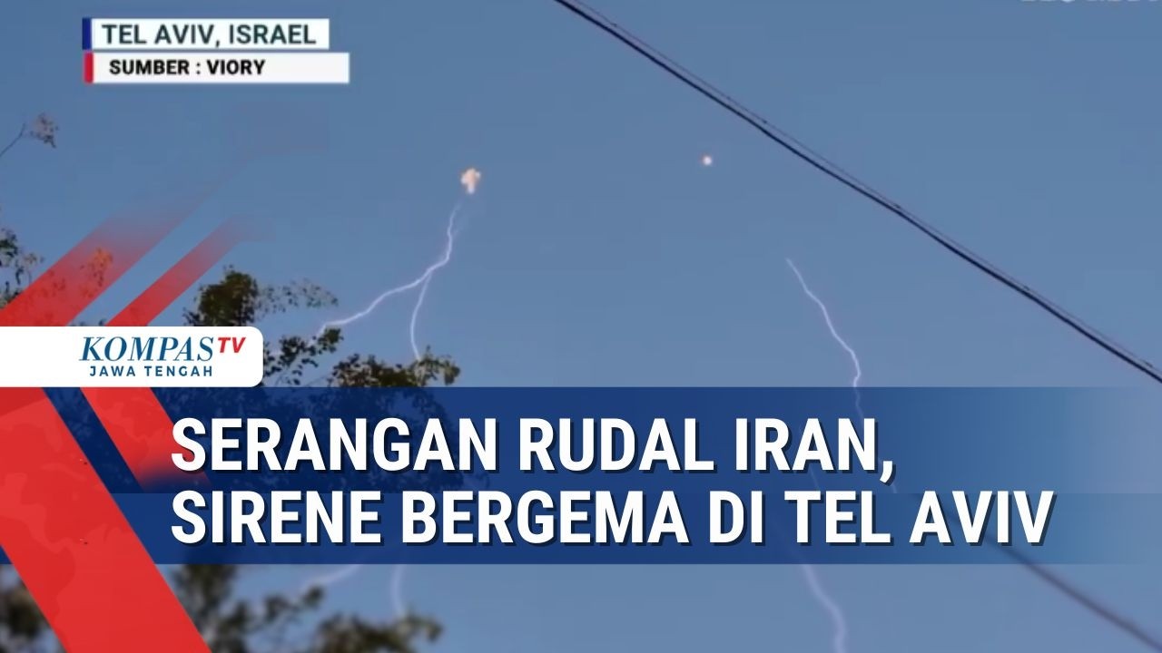 Detik-Detik Rudal Iran Gempur Tel Aviv, Sirene Bergema