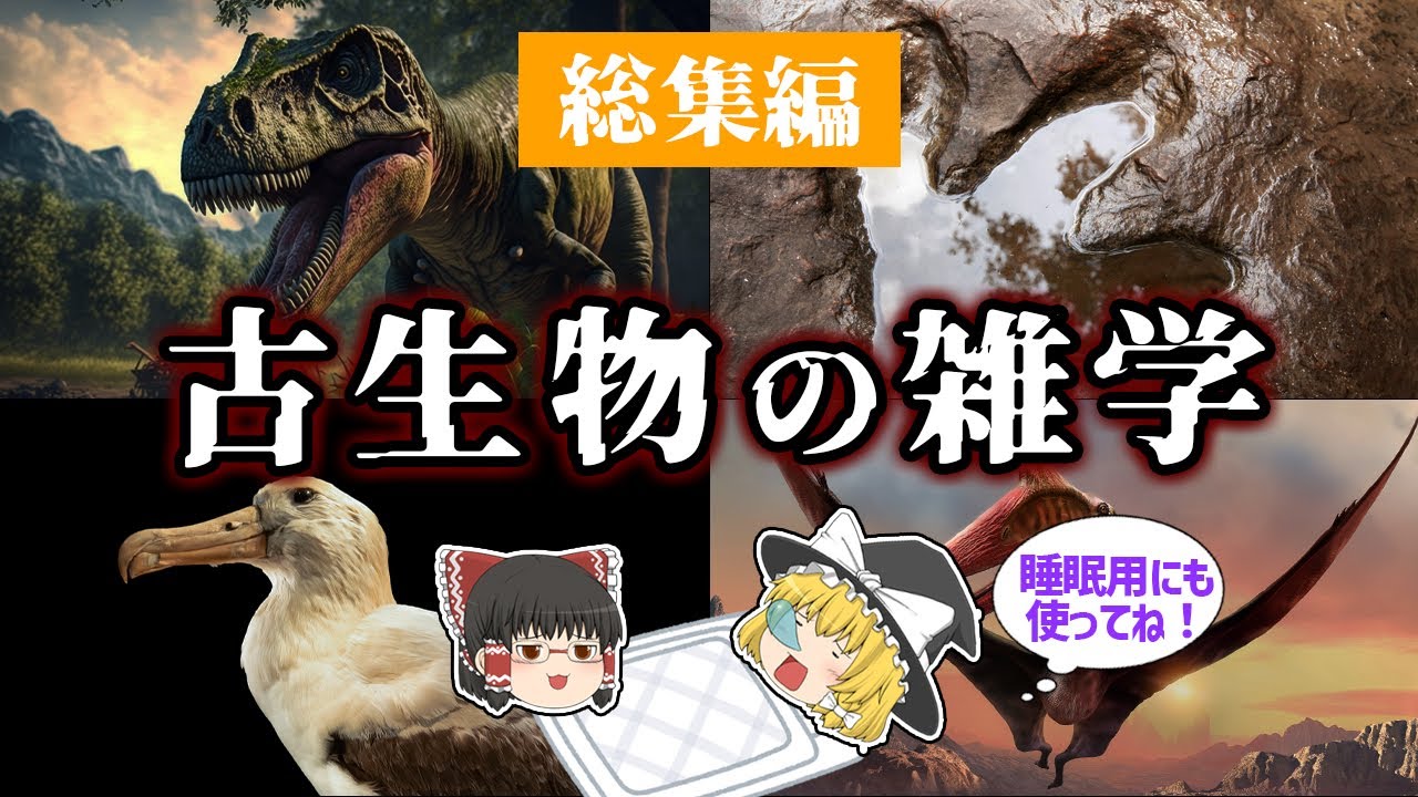 【睡眠用・ゆっくり解説】古生物の雑学5　復活した絶滅生物/日本で発見された新種の生物/生痕化石など【広告最初のみ　途中広告なし】