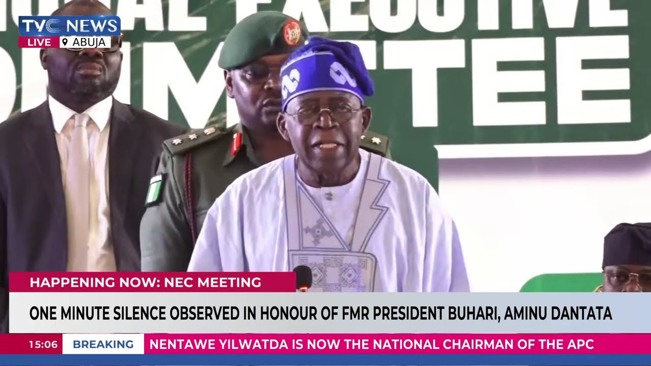 Full Speech: President Tinubu's Remarks At APC NEC Meeting In Abuja