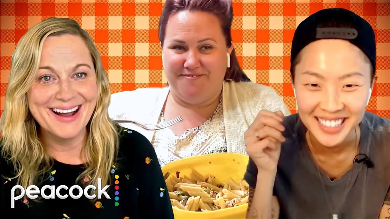 Amy Poehler & Kristen Kish Cook w/ First Responder | Peacock At-Home Variety Show ft Seth MacFarlane