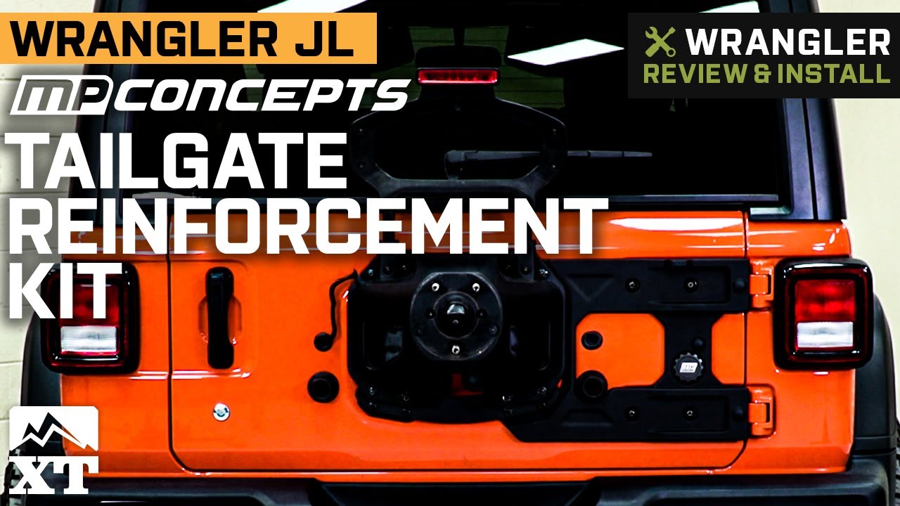 Jeep Wrangler JL MP Concepts Tailgate Reinforcement and Tire Mounting Bracket Kit Review & Install