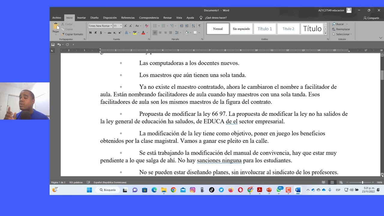 TEMAS TRATADO EN LA MAJESTUOSA ASAMBLEA DE LA ADP SECCIONAL NORTE DEL DISTRITO NACIONAL