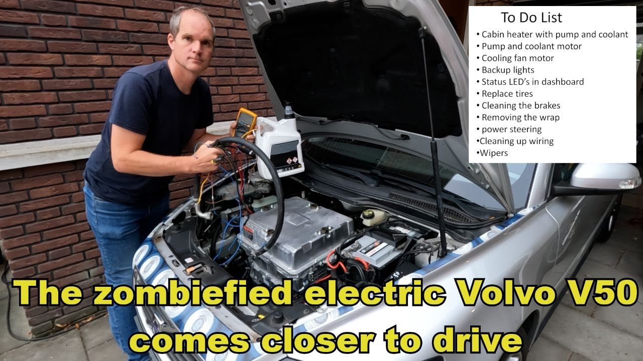 Zombified electric Volvo V50 comes closer to drive