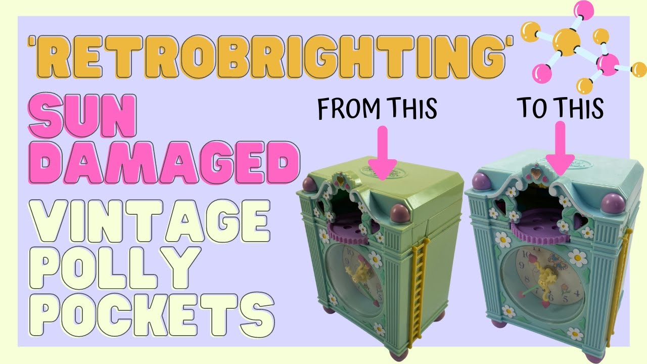 Retrobrighting More Polly Pocket Playsets | SCIENCE TIME | Vintage Polly Pocket Collection