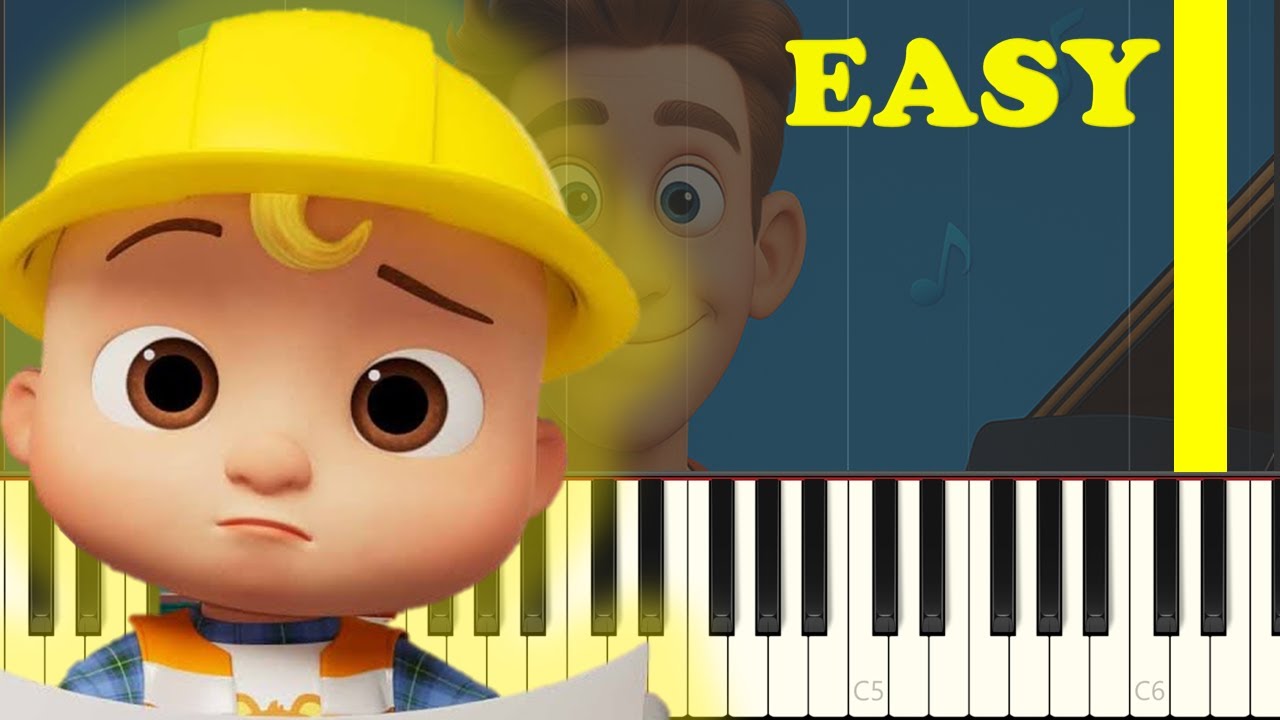 🎹 CoComelon I’m an Excavator Piano Tutorial | Piano AccoMan