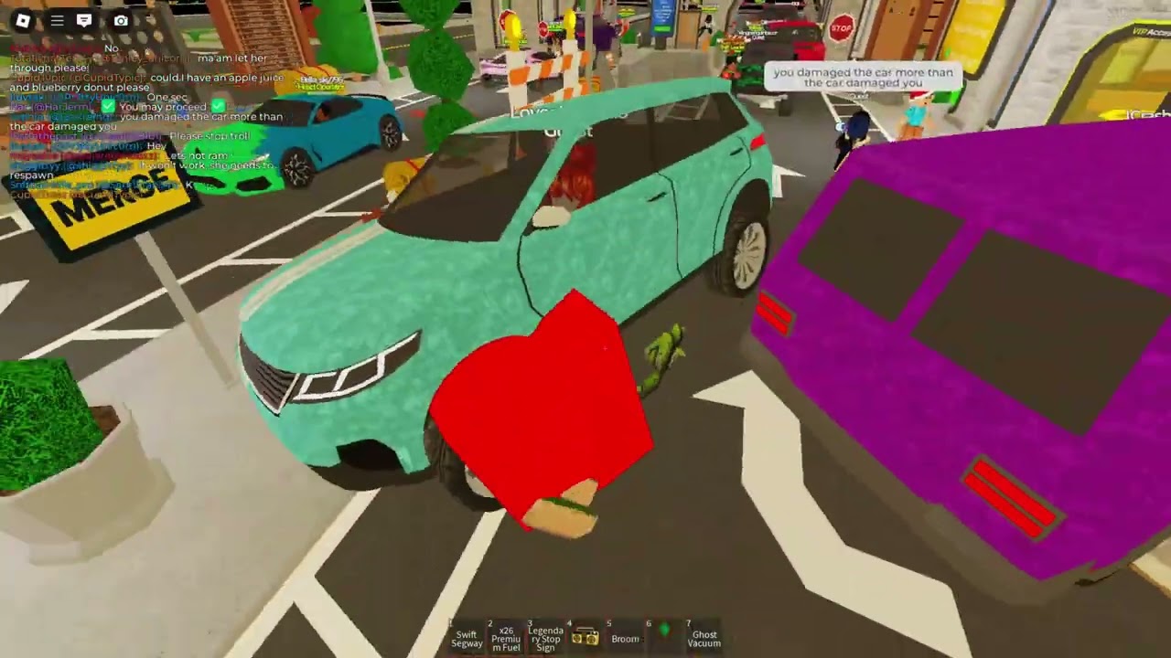 FLINGING CARS & Glitching them At Washiez! | Roblox Trolling
