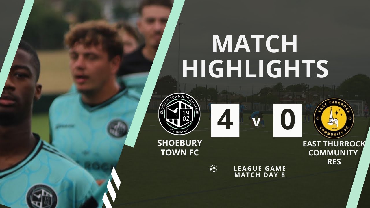 SHOEBURY TOWN vs EAST THURROCK COMMUNITY RES | League game/ match day 8