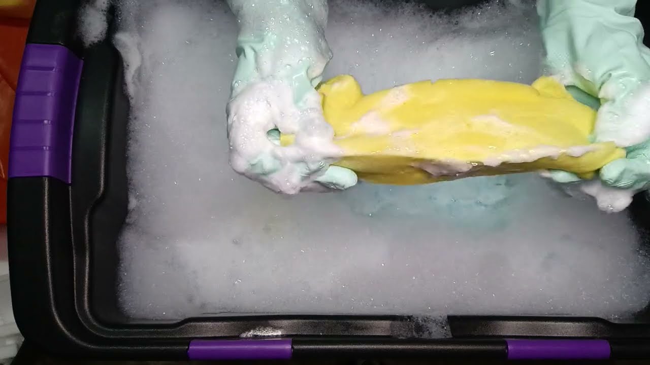 Yellow Sponge ASMR Part 2 💛🫧 Adding It to My Yellow Sponge Collection | Extra Foam
