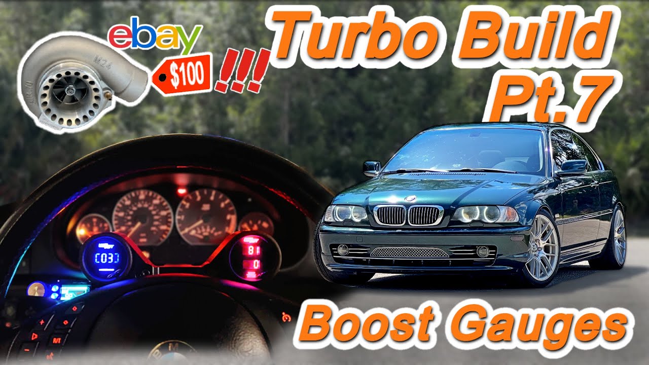 BMW E46 Turbo Build PT. 7 - Boost Gauges and HPX MAF Wiring