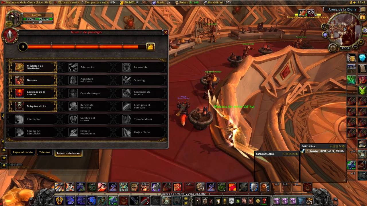 WoW Legion Guia Warrior Armas PvP