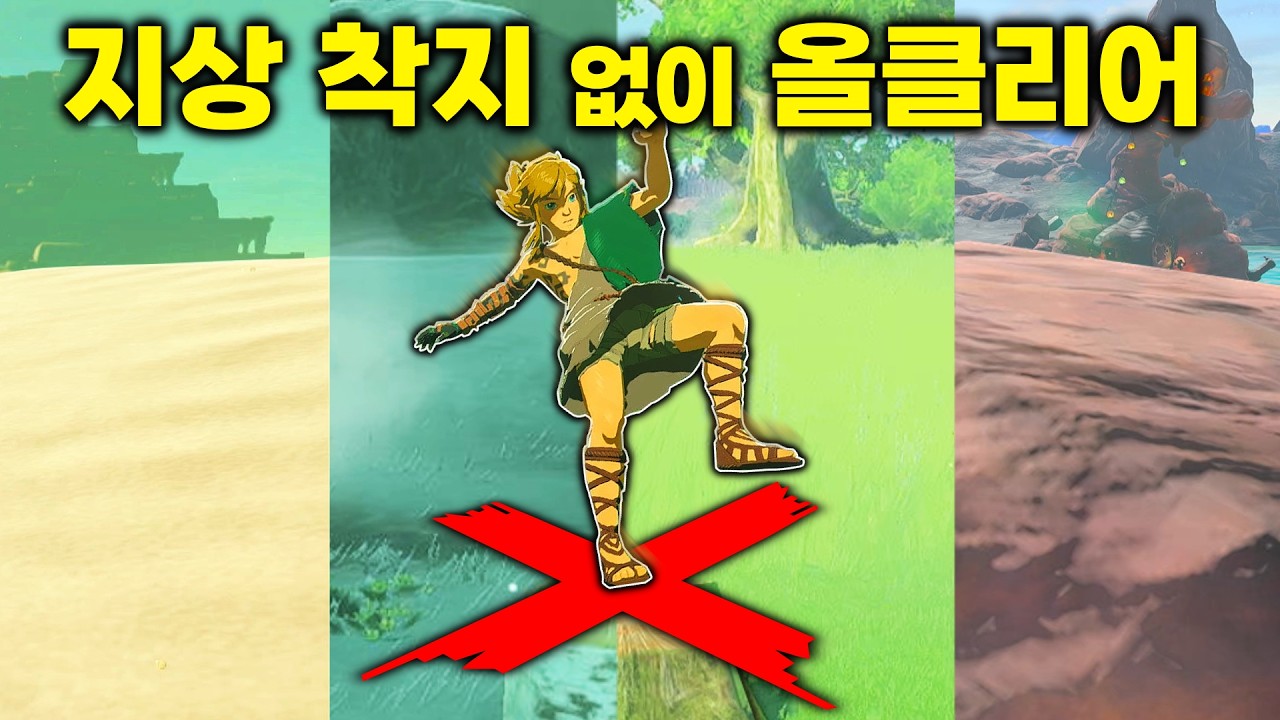 단 한번도 땅을 밟지 않고 젤다 왕눈을 올클리어할 수 있을까?
