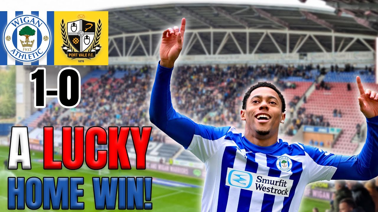 10-Man Wigan Beat Port Vale! | Matchday Vlog