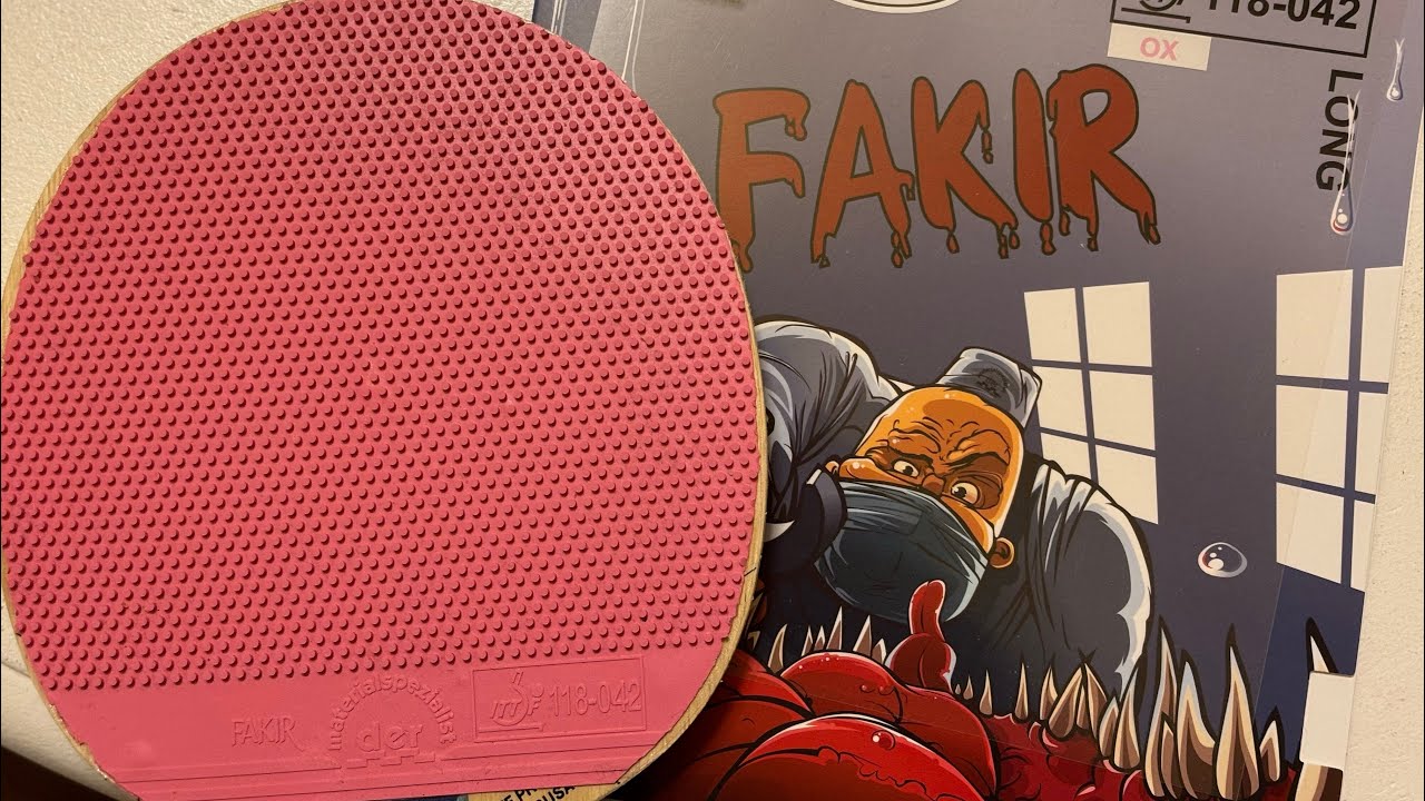 Der Materialspezialist Fakir OX - Kurztest Lange Noppe Tischtennis-Belag