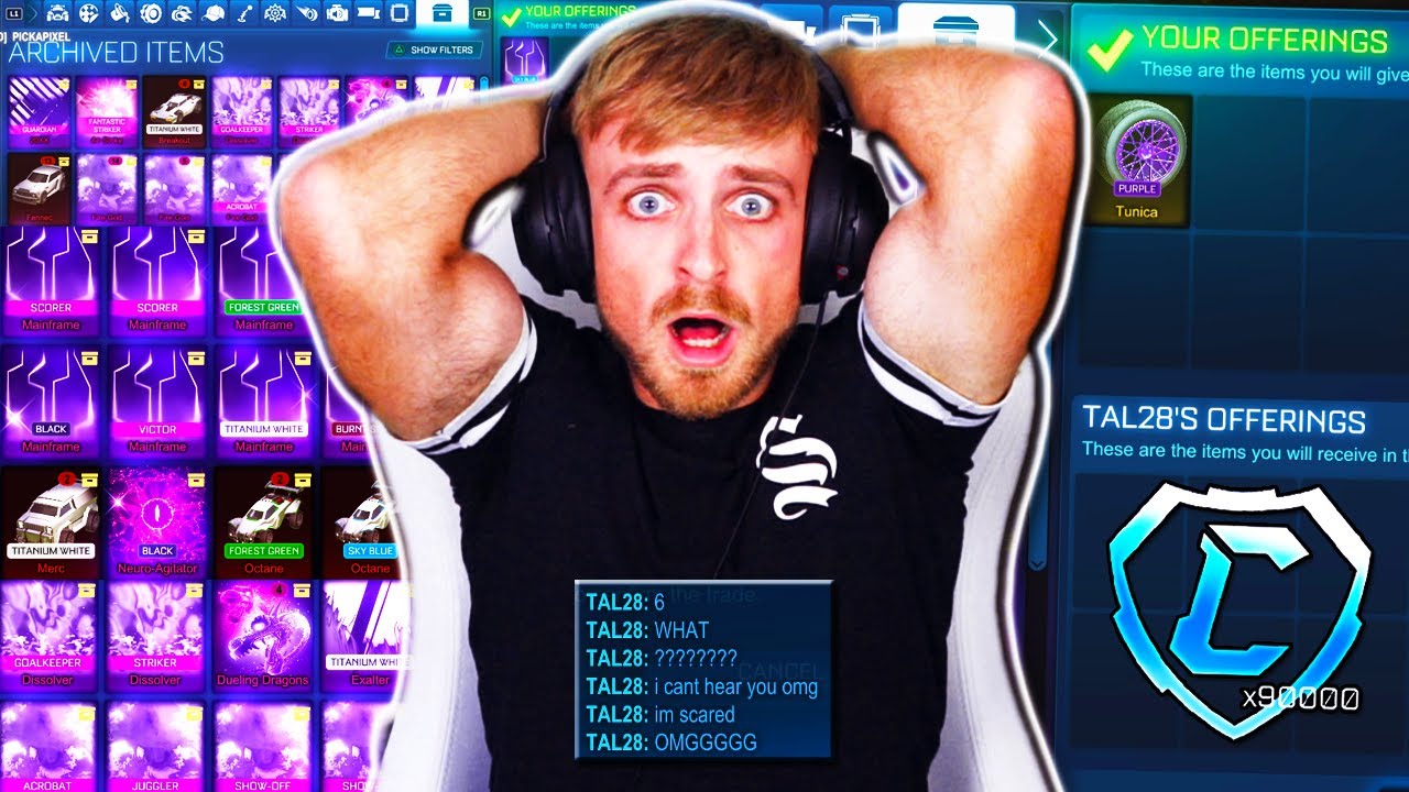 Шанс 0,1% на снайперский выстрел! *Архив слепой торговли* В Rocket League на кону сотни тысяч кре...