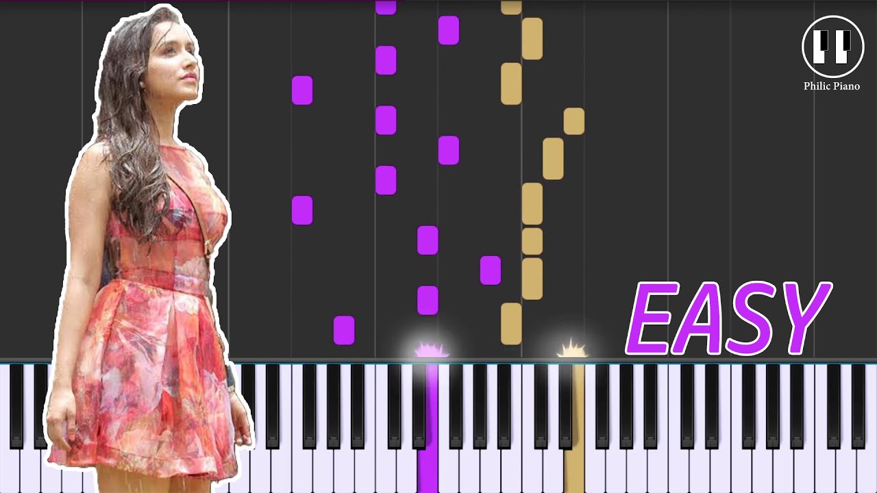 Baarish - Half Girlfriend (2017) - EASY Piano Tutorial