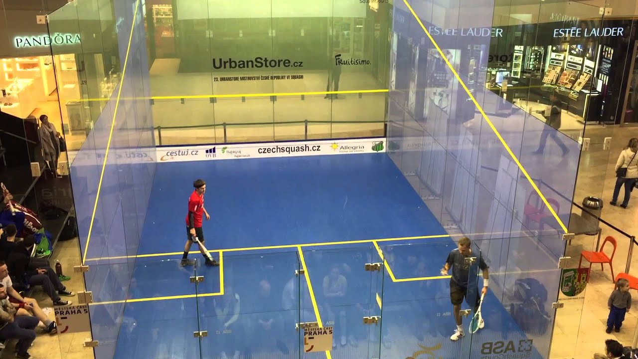 Squash MČR 2015: Jan Koukal - Jaroslav Čech set 1
