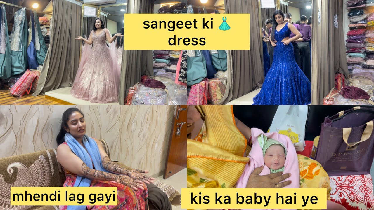 sangeet ki dress hui final or mhendi bhi lag gayi 😍🥳