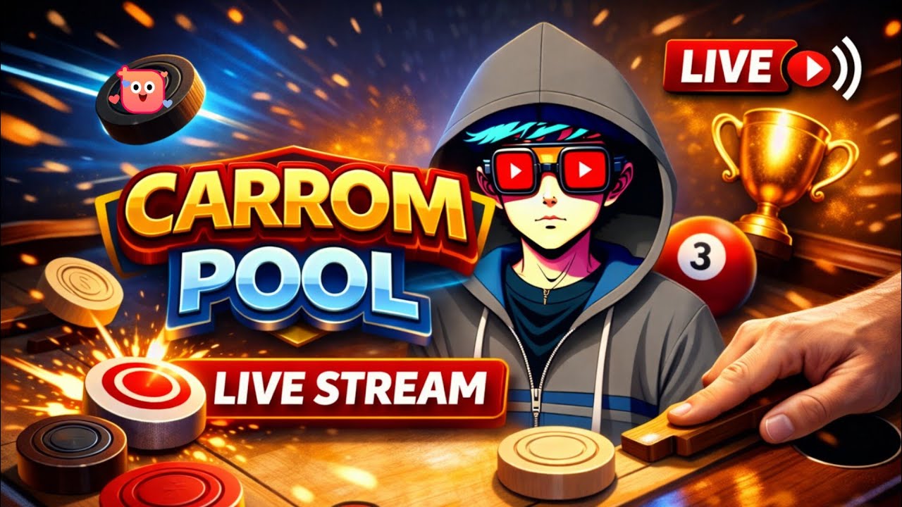 Carrom Pool Live Stream 🔥 Pro Shots & Trick Shots Gameplay | Road to 10K Subs | L40G GAMER