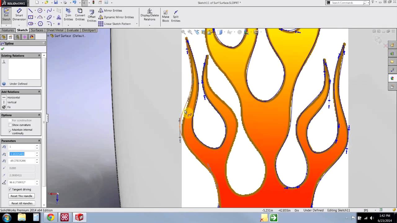 SOLIDWORKS - Tame that B-Spline