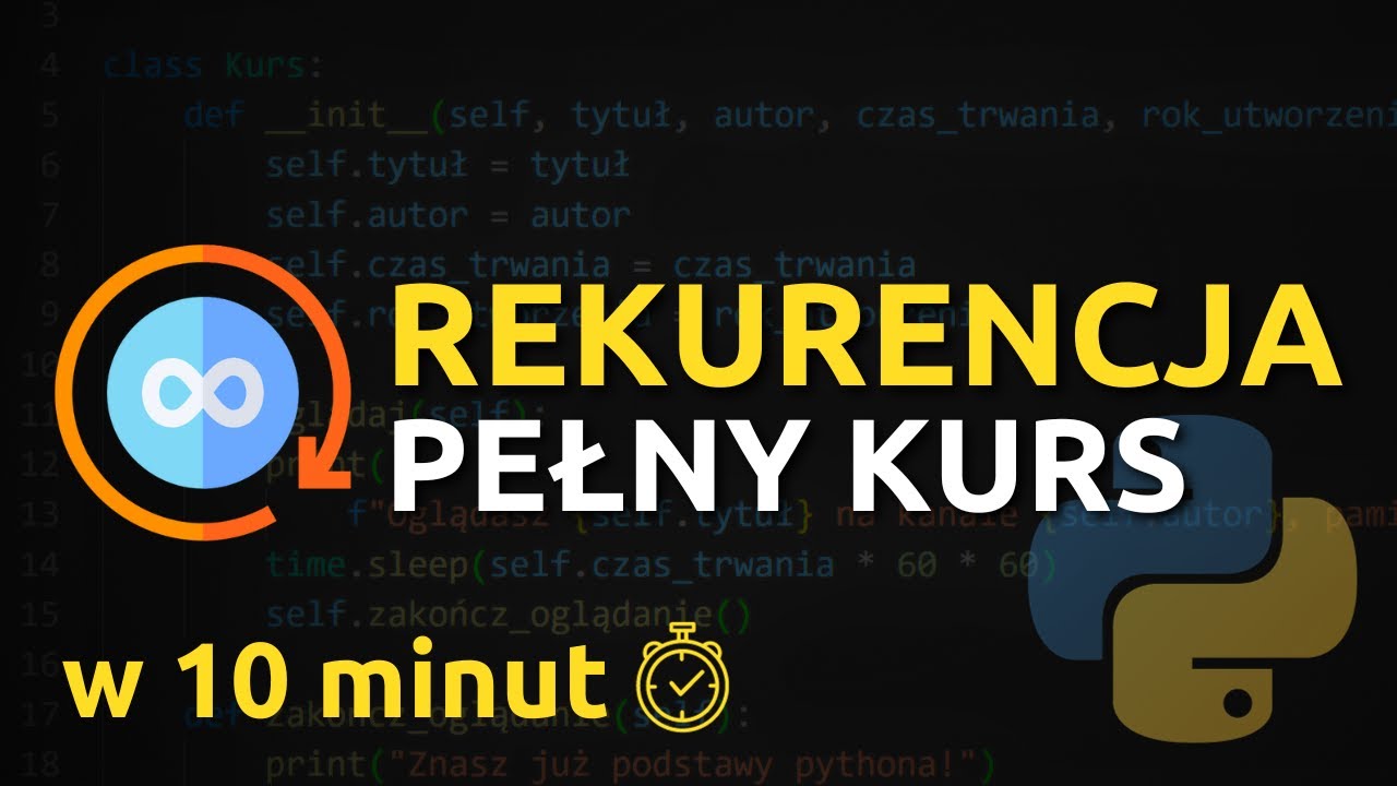 Rekurencja w 10 minut - Pełny kurs (Python, Memoizacja, Fibonacci) 🔄