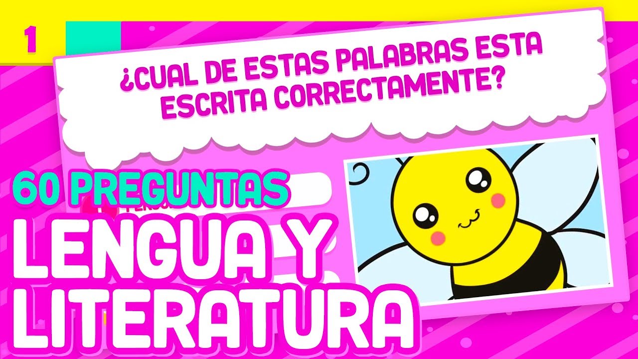 60 Preguntas de LENGUA y LITERATURA basicas para niños | BAZUM