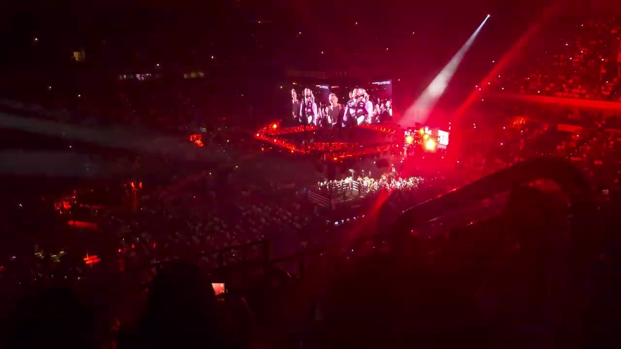【4K】現地映像 スーパーバンタム級 井上尚弥 VS フルトン OPから1Rゴングまで