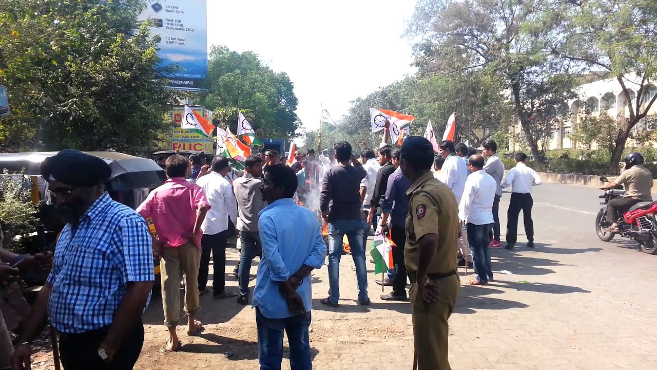 NCP Goons attacking AAP Maharashtra Head office Corrupt #ScaredOfAAP