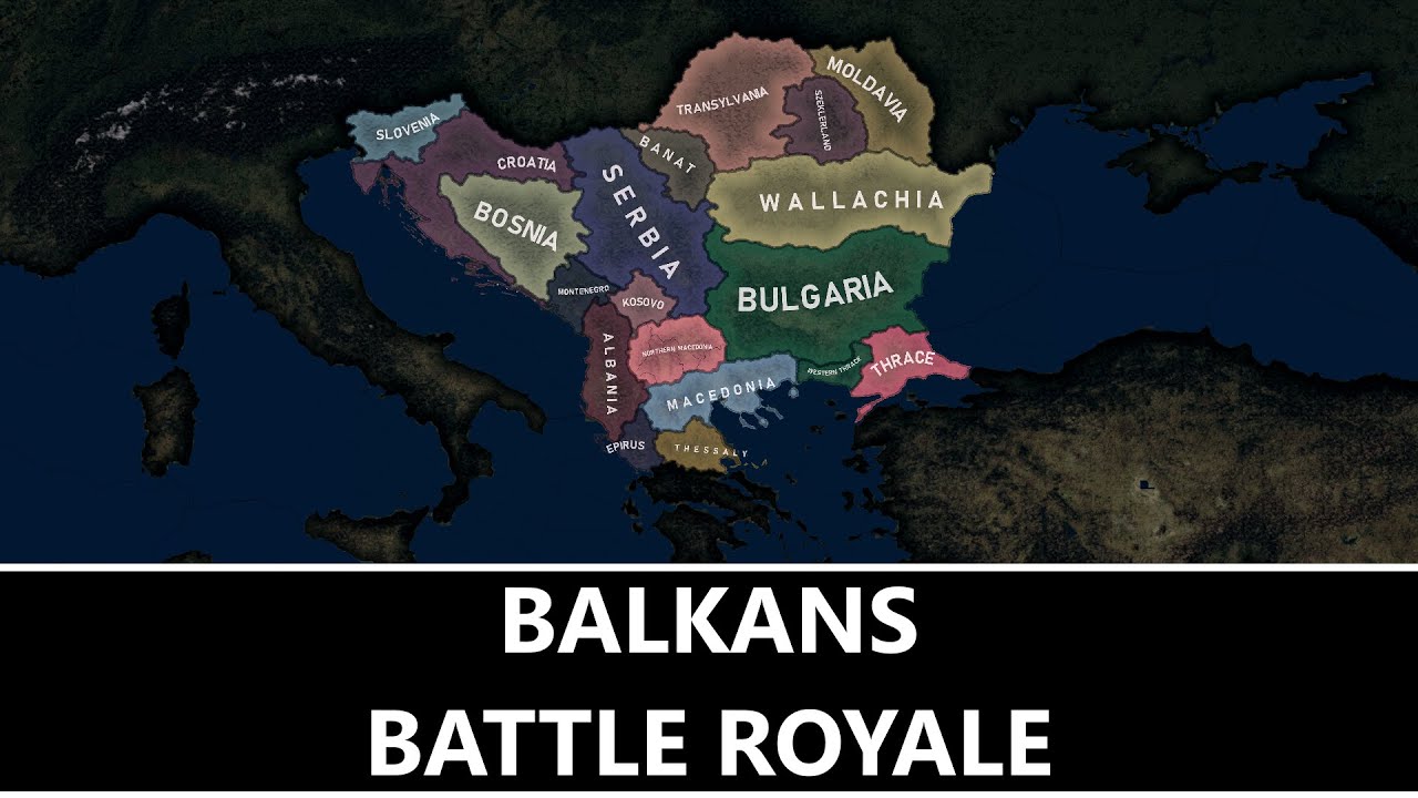 Balkans - Battle Royale - Hoi4 Timelapse