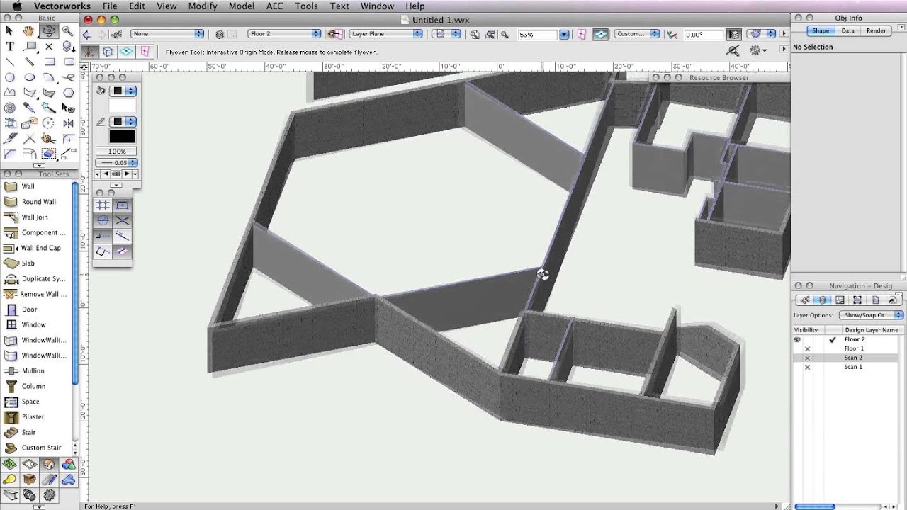 GSG - Vectorworks Architect 2015 - 02 Drawing the Walls