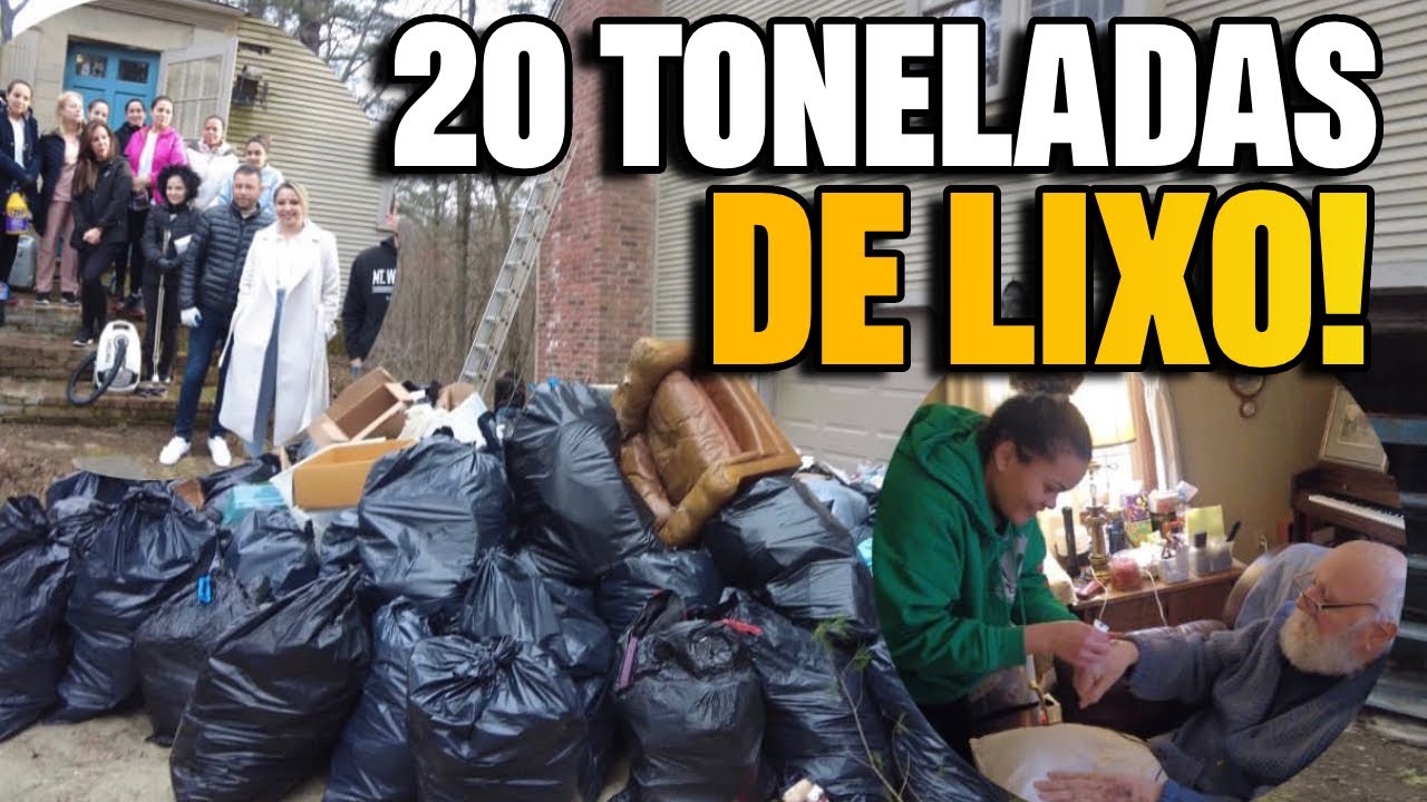 LIMPAMOS A CASA DO AMERICANO DEIXADO PELOS FILHOS
