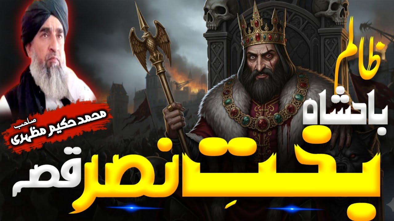 Pashto bayan/Bakht Nasar badsha qissa/maulana Hakeem mazhari sahib/ظالم بادشاہ بخت نصر ظلمونہ