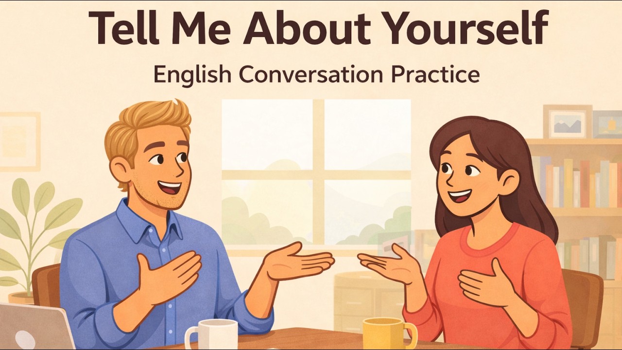 Tell Me About Yourself in English | Easy English Conversation for Beginners | Happy English Podcast