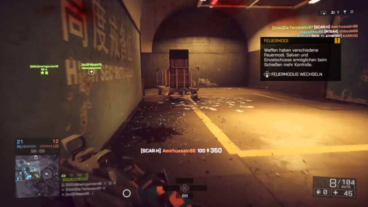 Battlefield 4 Operation Locker Killstreak 23 kills under 3 Minutes