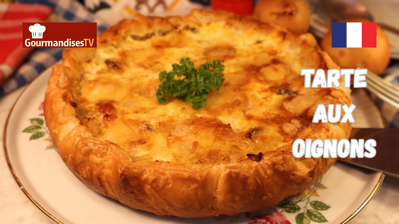Ma TARTE AUX OIGNONS ALSACIENNE - Une petite merveille ! sur Gourmandises TV