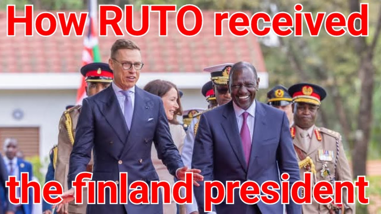 Watch how Finland President ALEXANDER STUBB was received by RUTO