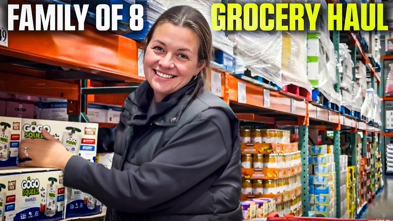 FAMILY OF 8 COSTCO GROCERY HAUL!