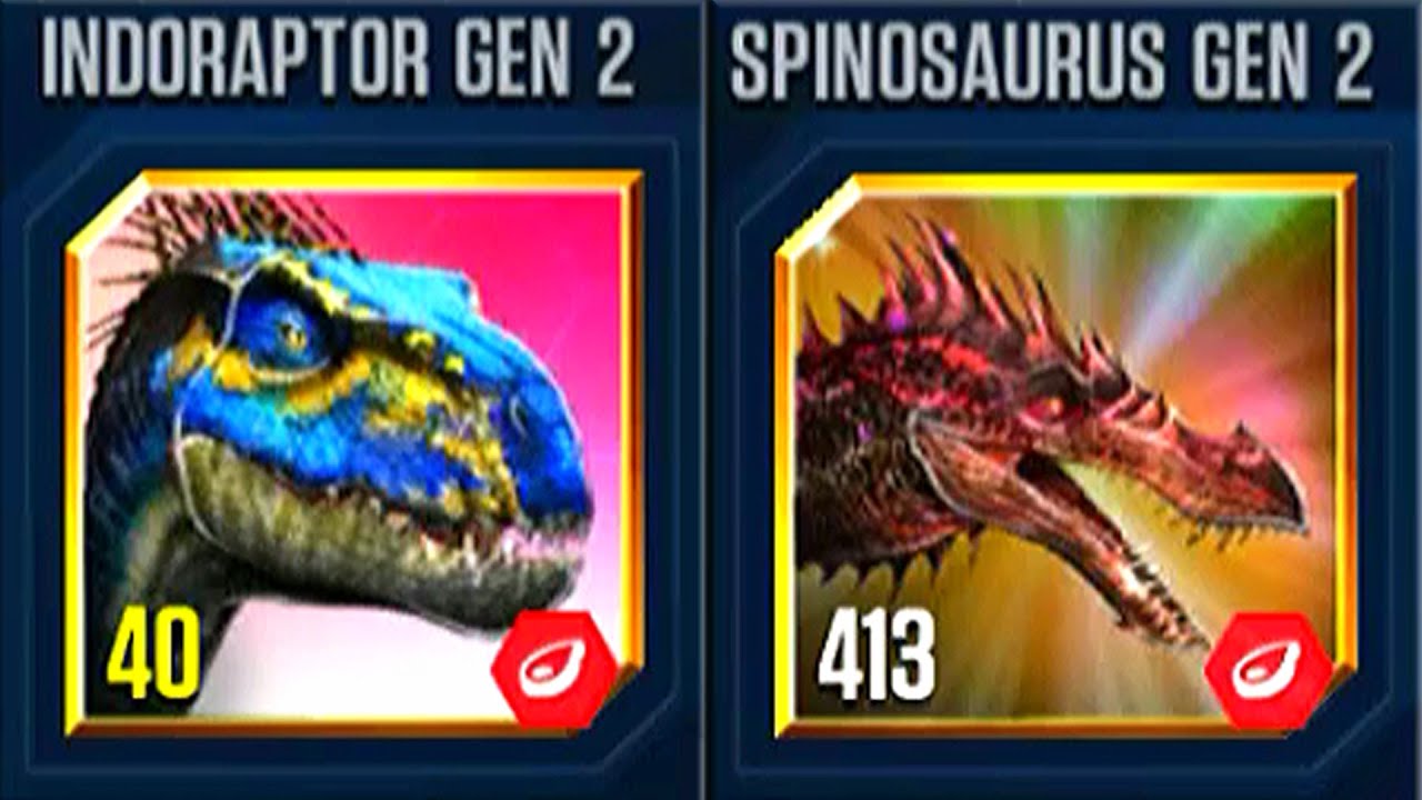 INDORAPTOR GEN 2 VS SPINOSAURUS GEN 2 | HT GAME