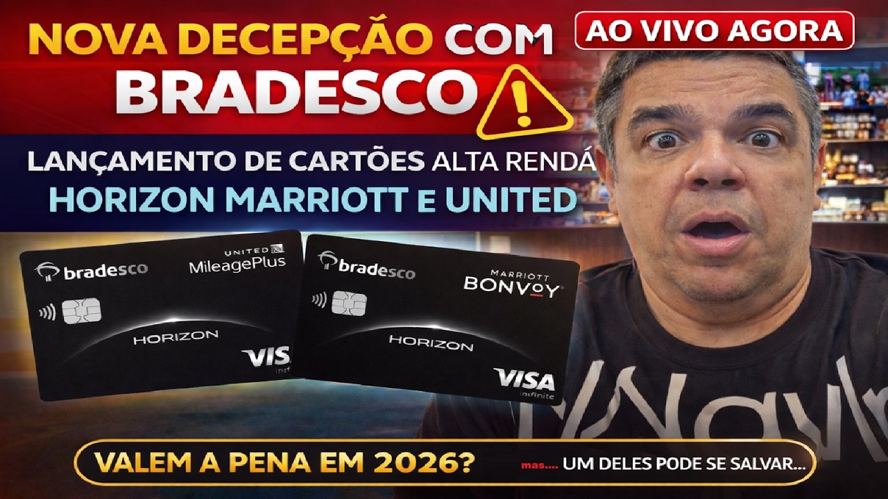 DECEP&Ccedil;&Atilde;O TOTAL? Bradesco lan&ccedil;a novos cart&otilde;es Horizon Mariott e United&hellip; mas um cart&atilde;o pode se salvar