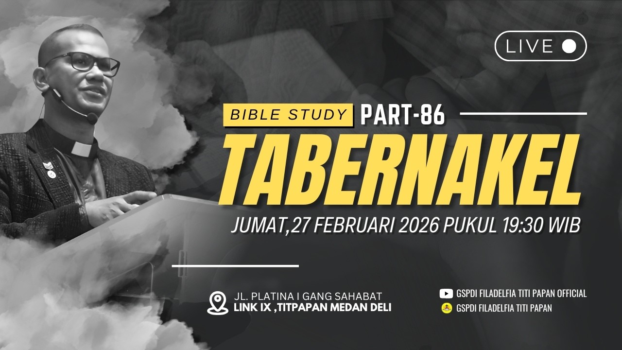 Siaran Ibadah Pendalaman Alkitab - Jumat, 27 Februari 2026 | GSPDI Filadelfia - Titi Papan