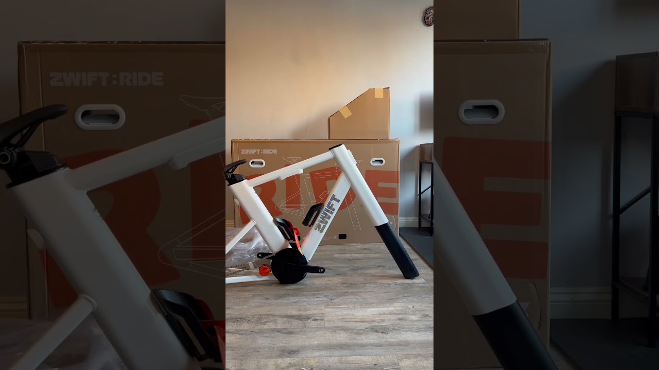 #Zwift Bike unboxing and setup, paired with the #wahoo kickr Core 2 #zwiftbike  #zwiftracing #cycle