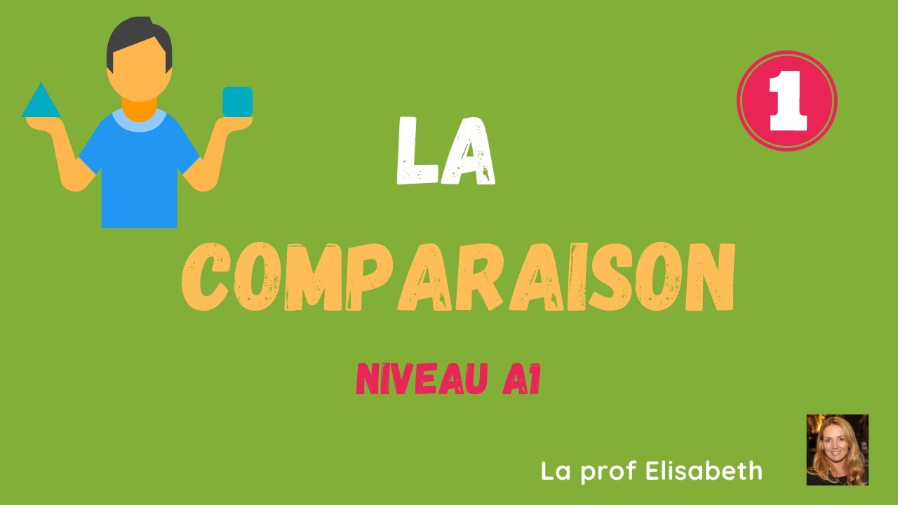 La comparaison avec un adjectif ou un adverbe - niveau A1 de FLE