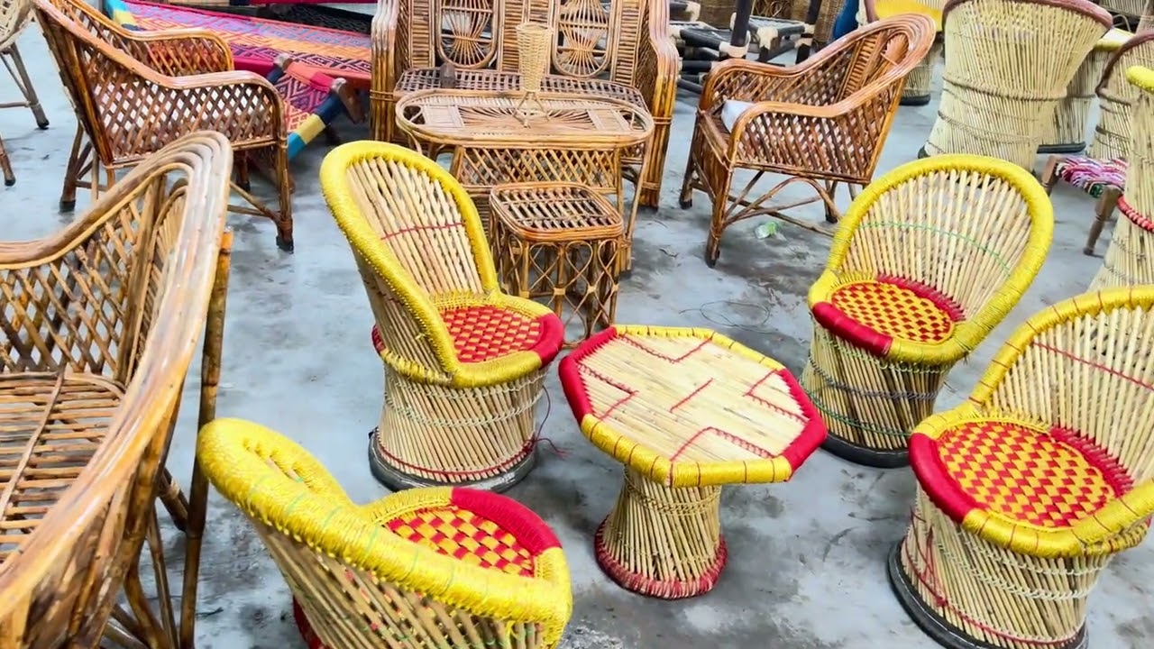 Different Designed Cane And Bamboo Furniture Is Now Available At Our Dwarka Bakkarwala Warehouse