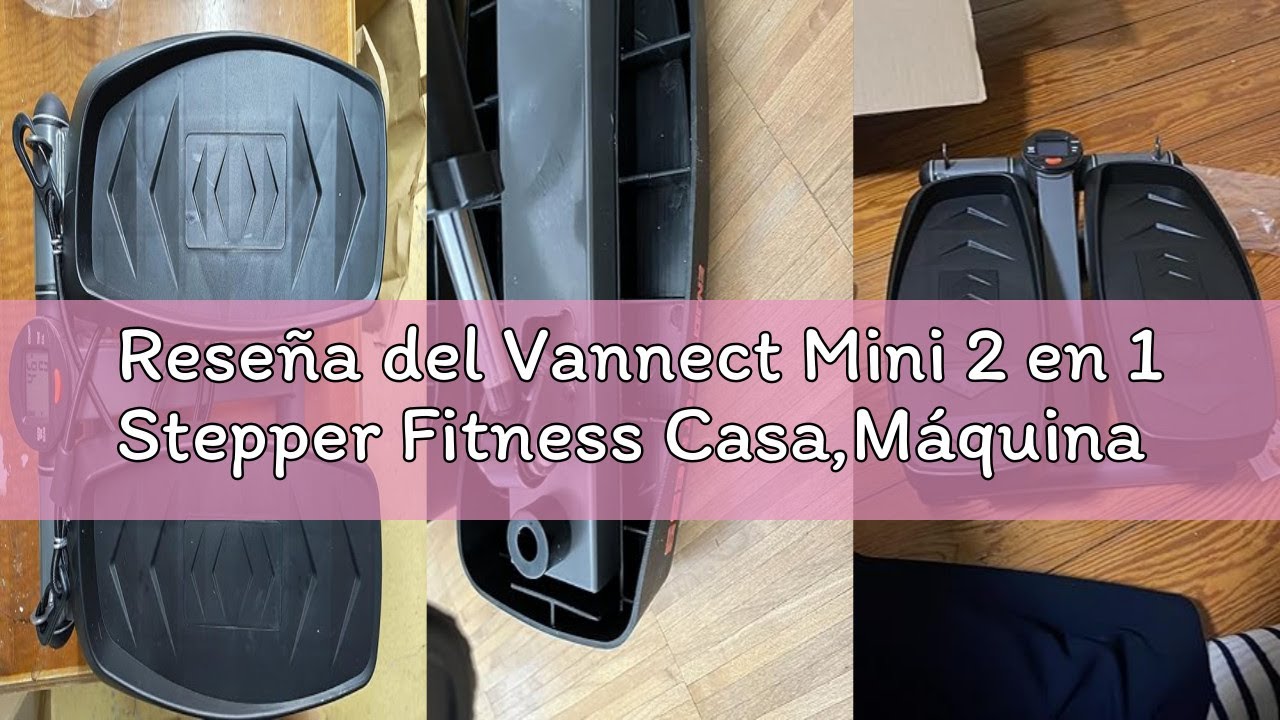 Reseña del Vannect Mini 2 en 1 Stepper Fitness Casa,Máquina trepadora de elevación con Cuerda de Res