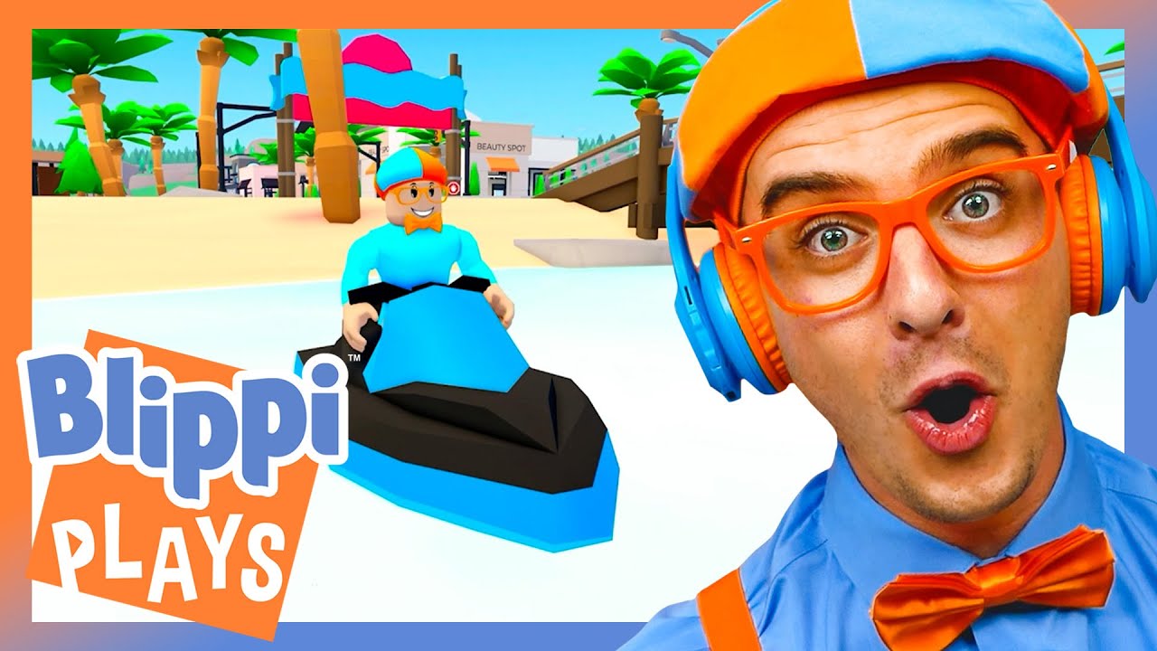 Blippi Plays Paradise RP | Blippi Plays | Educational & Gaming Videos for Kids