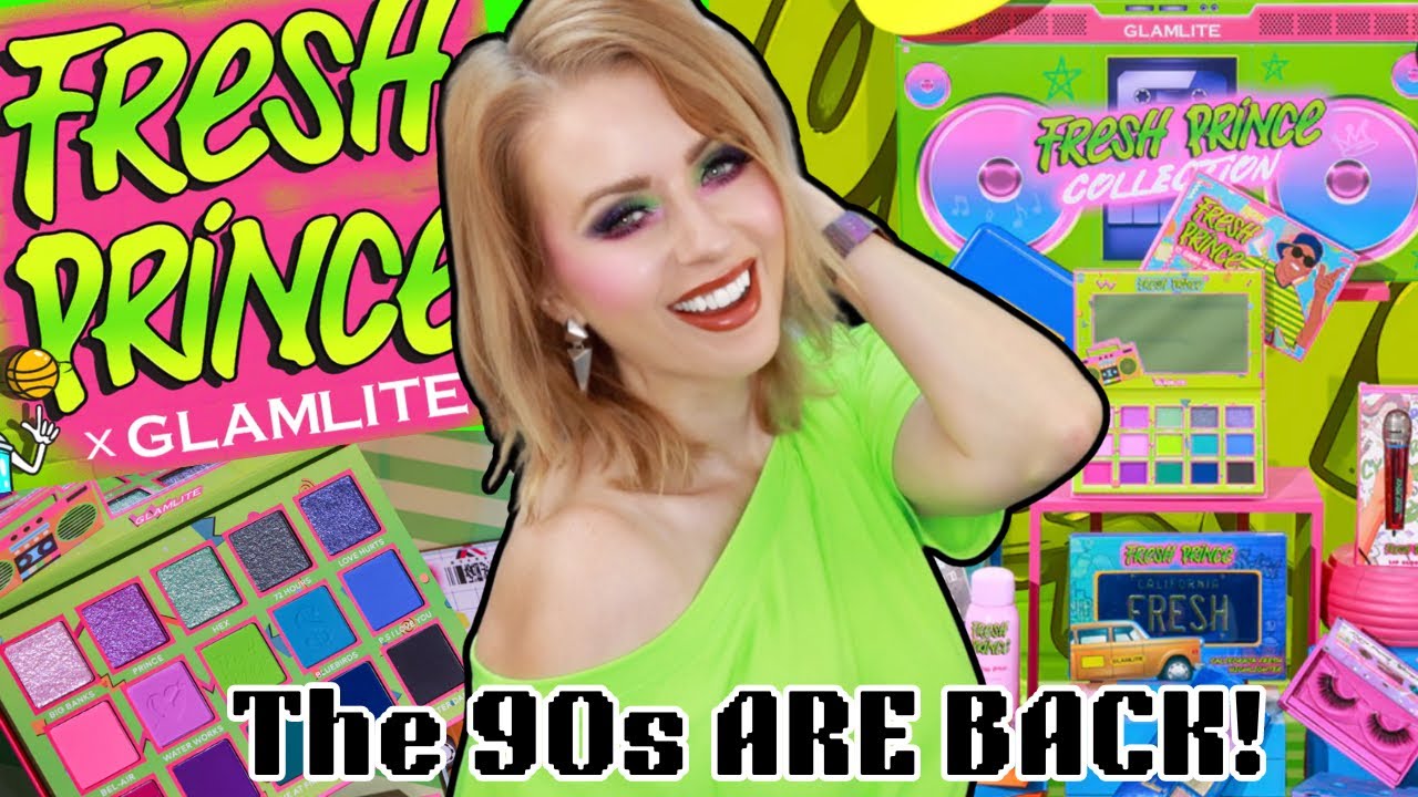 It's the 90s BABY!! NEW GLAMLITE x FRESH PRINCE COLLECTION REVIEW + FULL DEMO!