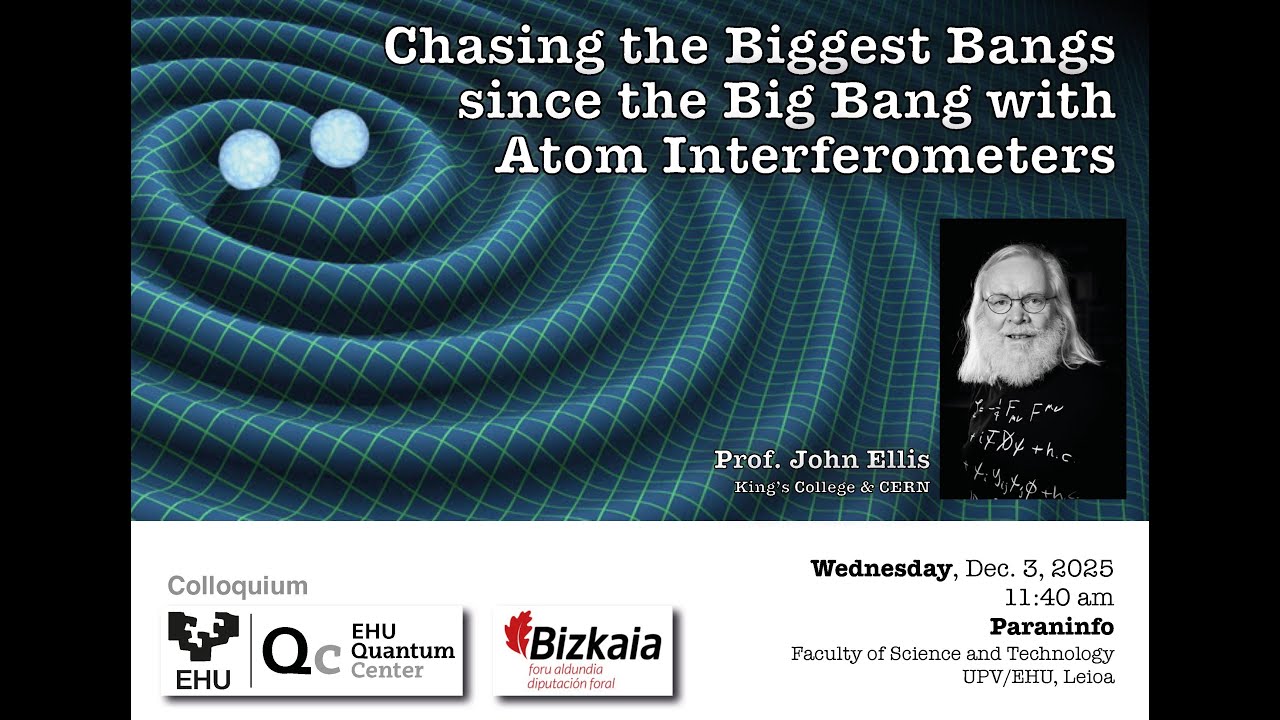 Chasing the Biggest Bangs since the Big Bang with Atom Interferometers.