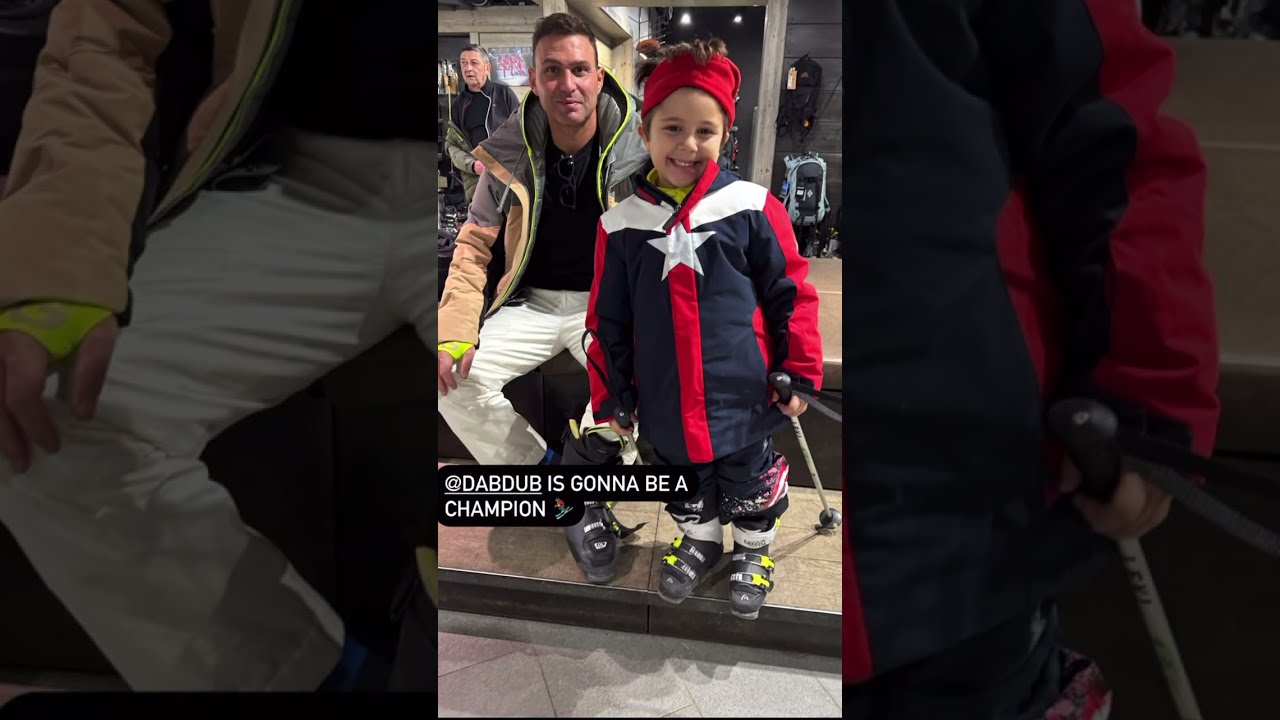 جويل بتخلي نايثن ابنها بتبني يتعلم sky ⛷️🎿#جويل_ماردينيان