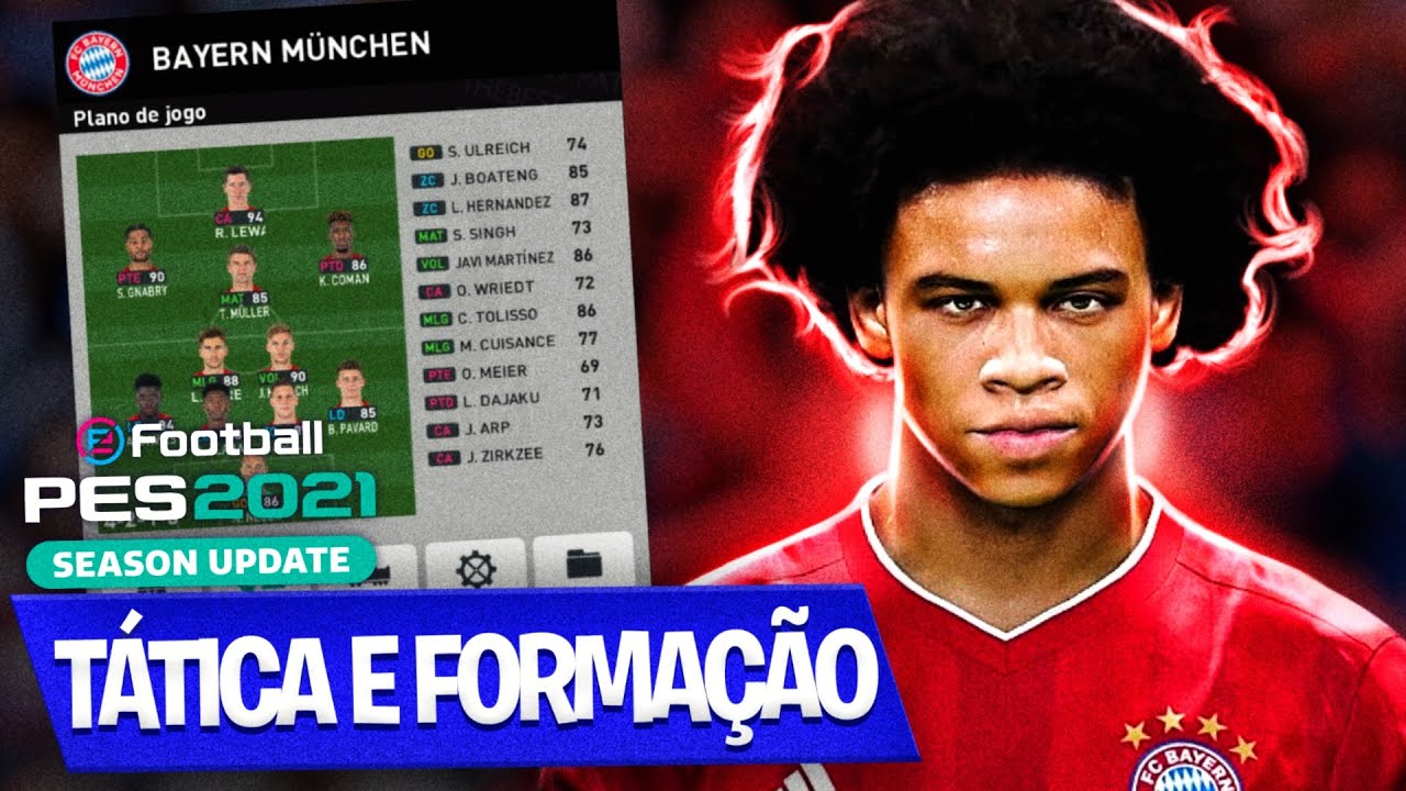 PES 2021: A MELHOR TÁTICA E FORMAÇÃO BAYERN DE MUNIQUE - FC BAYERN / BEST FORMATION, BEST TACTICS