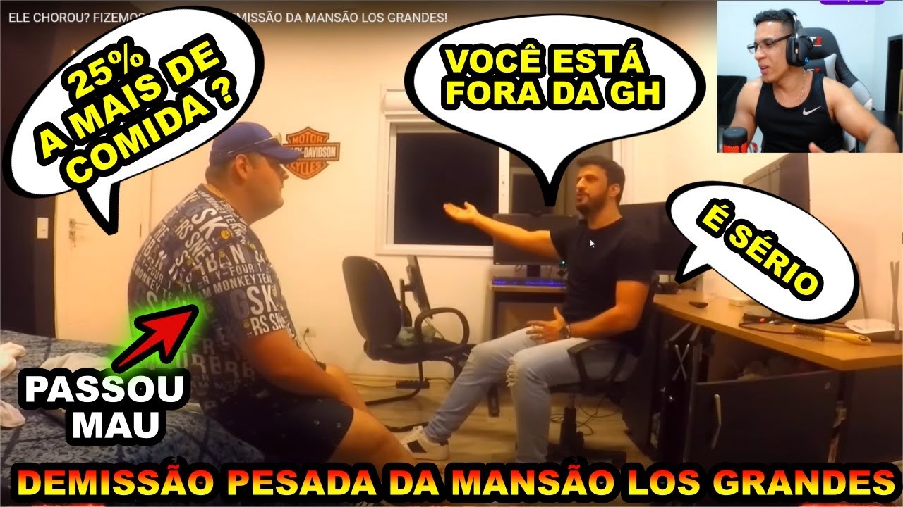HUDSON AMORIM REAGINDO MAUMAU EXPULSO DA MANSÃO LOS GRANDES