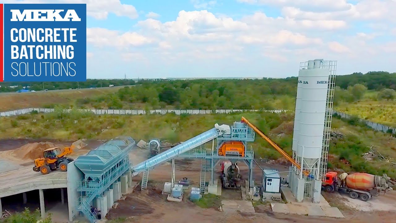 MEKA MB-K140 Concrete Batching Plant in Stavropol, Russia